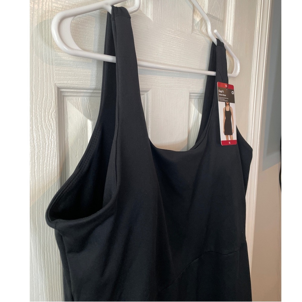 GapFit Active Dress Women XL Black NEW Shelf Bra Inner Shorts Pickleball Sporty - Picture 4 of 15